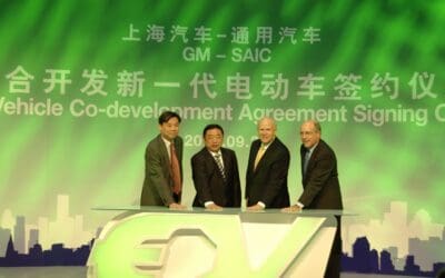 SAIC and GM Sign Agreement For Electric Vehicle Development