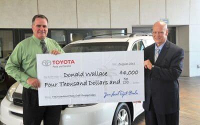 Toyota Dealership Awards Winner of “Maintenance Required” Contest