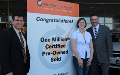 1 Millionth Chrysler Group Certified Pre-Owned Vehicle Sold By Illinois Dealer