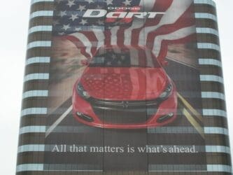 All-New 2013 Dodge Dart Debuts on Chrysler Group LLC’s World Headquarters’ Building