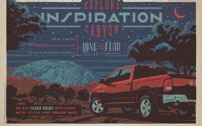 Ram Truck Brand Captures Beauty of Texas Landscape in Retro-inspired Print Ads Placed in Annual Hunting and Fishing Guide