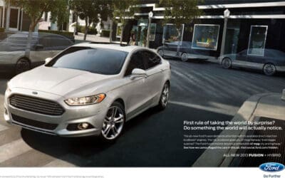 Innovative Print Ads Prove How All-New 2013 Ford Fusion ‘Stands Out’ in Competitive Midsize Car Segment