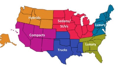 Online Car Shopping Data by U.S. Region Revealed