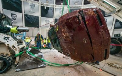 First Cars Pulled from Sinkhole at Corvette Museum