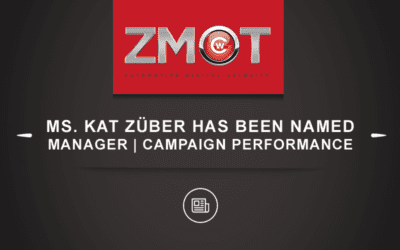 Kat Züber Has Been Named Manager | Campaign Performance of ZMOT Auto
