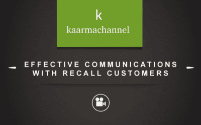 Effective Communications with Recall Customers [VIDEO]