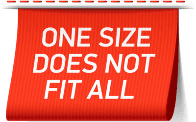 One Size Fits All No Longer Applies