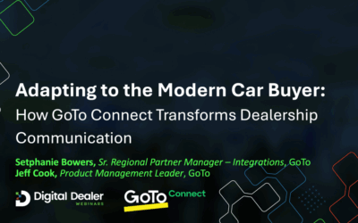 Adapting to the Modern Car Buyer: How GoTo Connect Transforms Dealership Communication Webinar October 21